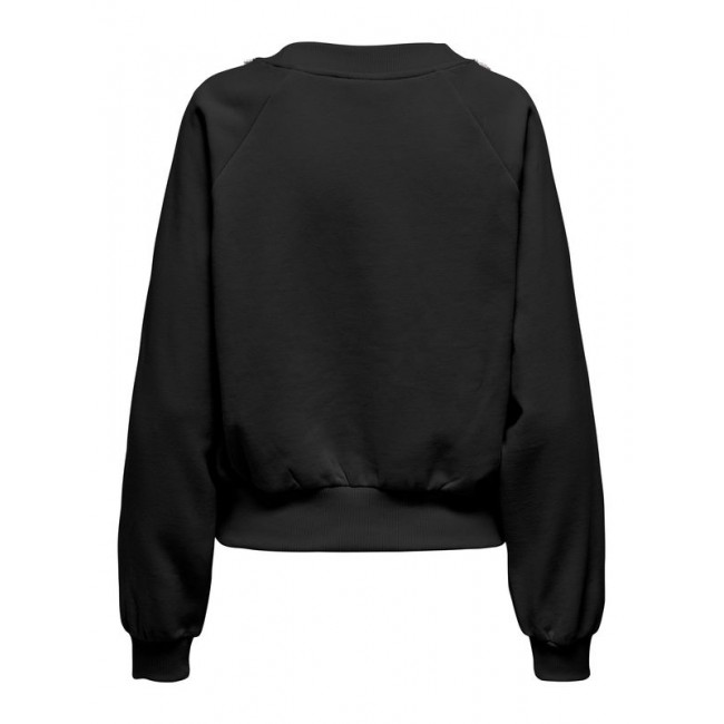 Only ONLJETT L/S O-NECK EMB. BOX SWT 15355912 4822108 black embellishment