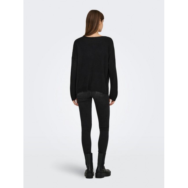 Only ONLSTARRY LS SEQUIN BOXY V-NECK KNT 15359241 4871317 black black sequins Only ONLSTARRY LS SEQUIN BOXY V-NECK KNT 15359241 4871317 black black sequins