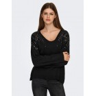 Only ONLSTARRY LS SEQUIN BOXY V-NECK KNT 15359241 4871317 black black sequins Only ONLSTARRY LS SEQUIN BOXY V-NECK KNT 15359241 4871317 black black sequins