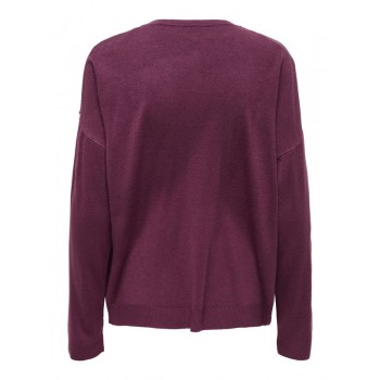 Only ONLSTARRY LS SEQUIN BOXY V-NECK KNT 15359241 4894619 maauve wine sequins