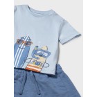Mayoral Σετ µακο σανιδες surf 25-01656-026 μπλε ουρανι