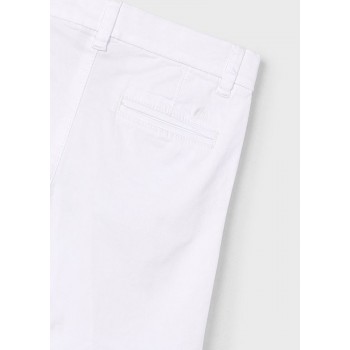 Mayoral Βερµουδα λοξοτσεπ καπαρτ βασικ 25-00202-038 λευκο