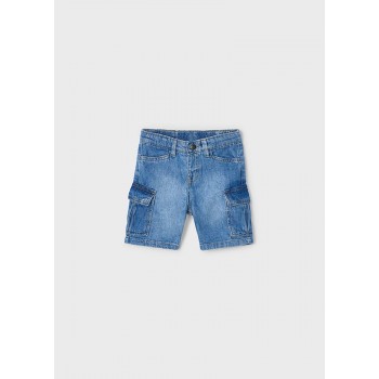 Mayoral Βερµουδα denim cargo 25-03229-097 τζιν