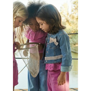 Mayoral Τζακετ denim γκιπουρ 25-03406-040 τζιν