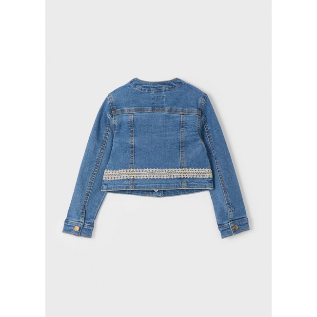 Mayoral Τζακετ denim γκιπουρ 25-03406-040 τζιν