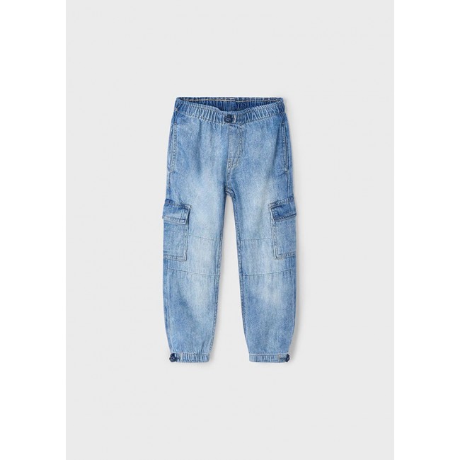 Mayoral Παντελονι denim cargo parachut 25-03573-023 τζιν Mayoral Παντελονι denim cargo parachut 25-03573-023 τζιν