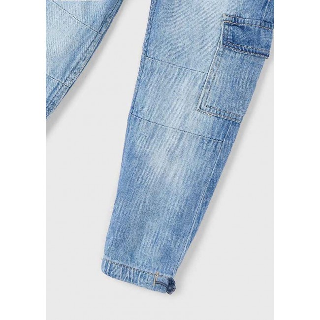 Mayoral Παντελονι denim cargo parachut 25-03573-023 τζιν Mayoral Παντελονι denim cargo parachut 25-03573-023 τζιν