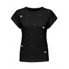 Only ONLMATTI S/S DETAIL TEE CS JRS 15362728 black pearls Only ONLMATTI S/S DETAIL TEE CS JRS 15362728 black pearls