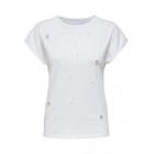 Only ONLMATTI S/S DETAIL TEE CS JRS 15362728 bright white pearls Only ONLMATTI S/S DETAIL TEE CS JRS 15362728 bright white pearls