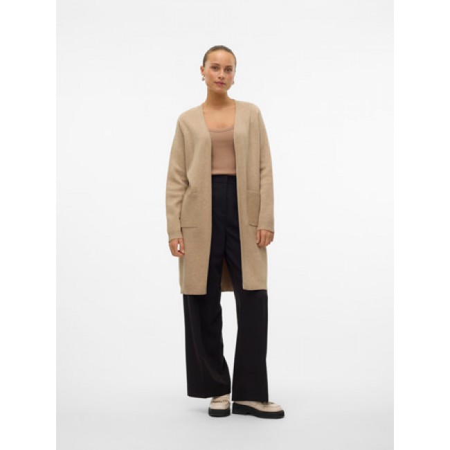 Vero moda VMSABA LS POCKET COATIGAN GA NOOS 10309316 silver mink melange