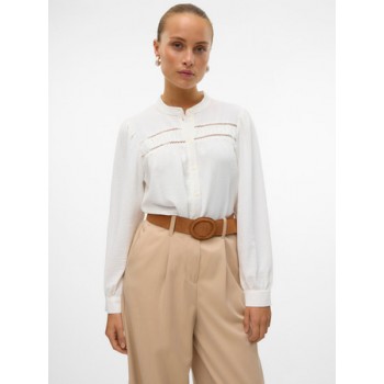 Vero moda VMEMMA LS LACE SHIRT WVN GA NOOS 10314655 snow white Vero moda VMEMMA LS LACE SHIRT WVN GA NOOS 10314655 snow white