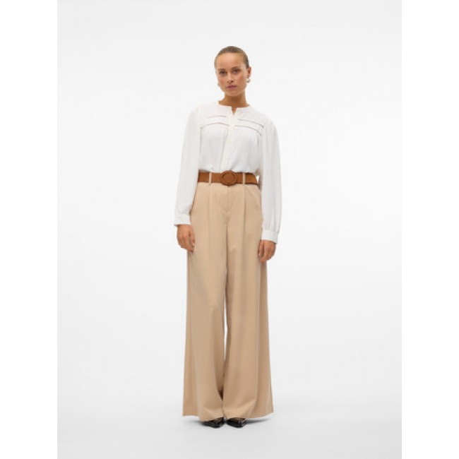 Vero moda VMEMMA LS LACE SHIRT WVN GA NOOS 10314655 snow white