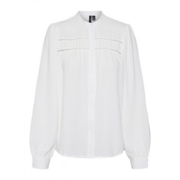 Vero moda VMEMMA LS LACE SHIRT WVN GA NOOS 10314655 snow white Vero moda VMEMMA LS LACE SHIRT WVN GA NOOS 10314655 snow white