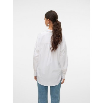 Vero moda VMFANNI LS SHIRT WVN GA NOOS 10314683 bright whihte