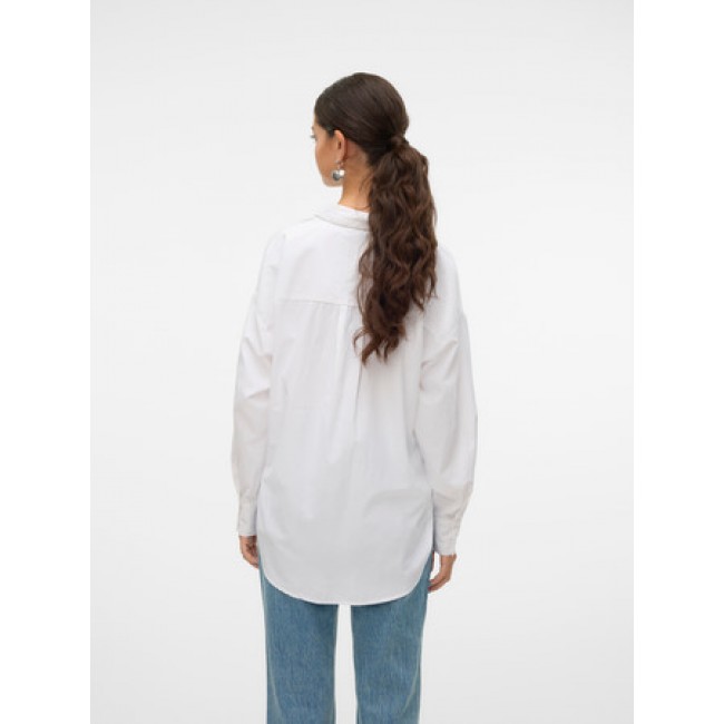Vero moda VMFANNI LS SHIRT WVN GA NOOS 10314683 bright whihte