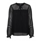 Vero moda VMLEAH LS LACE TOP WVN GA NOOS 10314692 black