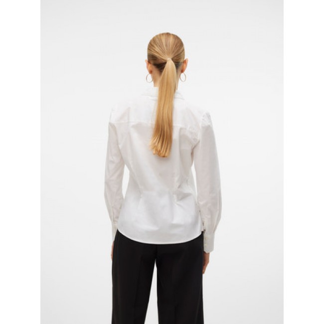 Vero moda VMANNA LS FITTED SHIRT WVN GA NOOS 10318701 bright white