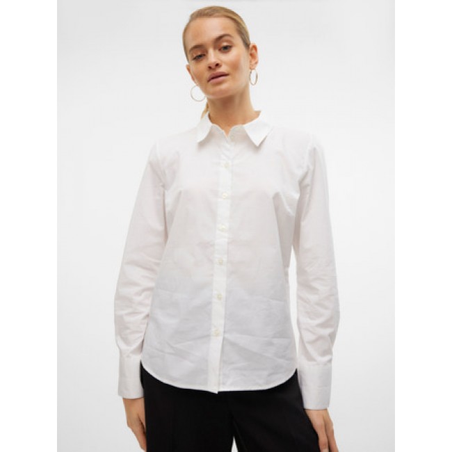 Vero moda VMANNA LS FITTED SHIRT WVN GA NOOS 10318701 bright white
