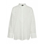 Vero Moda VMGIGI LS OVERSIZED SHIRT WVN GA 10320112 snow white