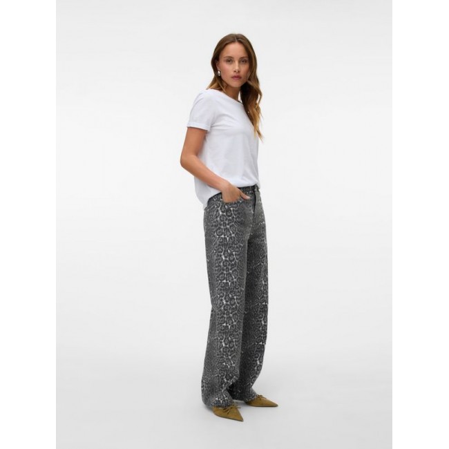 Vero moda VMTESSA HR WIDE JEANS LEO 10329307 4901619 eiffel tower leopard