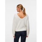 Vero moda VMELLIE SHINE LS U-BACK PULLOVER BOO 10331546 birch w silver lurex