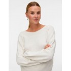 Vero moda VMELLIE SHINE LS U-BACK PULLOVER BOO 10331546 birch w silver lurex