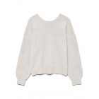 Vero moda VMELLIE SHINE LS U-BACK PULLOVER BOO 10331546 birch w silver lurex