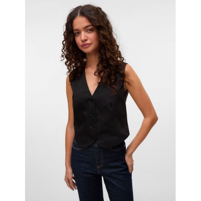 Vero moda VMNILA SL TAILORED WAISTCOAT 10331682 4790038 black