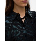 Vero moda VMCARLA FOIL L/S SHIRT WVN GA 10335241 4847985 black black zebra foil