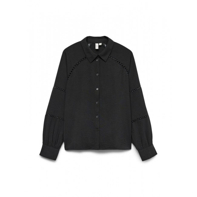 Vero moda VMGUSLA L/S SHIRT WVN BTQ GA 10335902 4848299 black