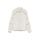 Vero moda VMGUSLA L/S SHIRT WVN BTQ GA 10335902 4900078 snow white