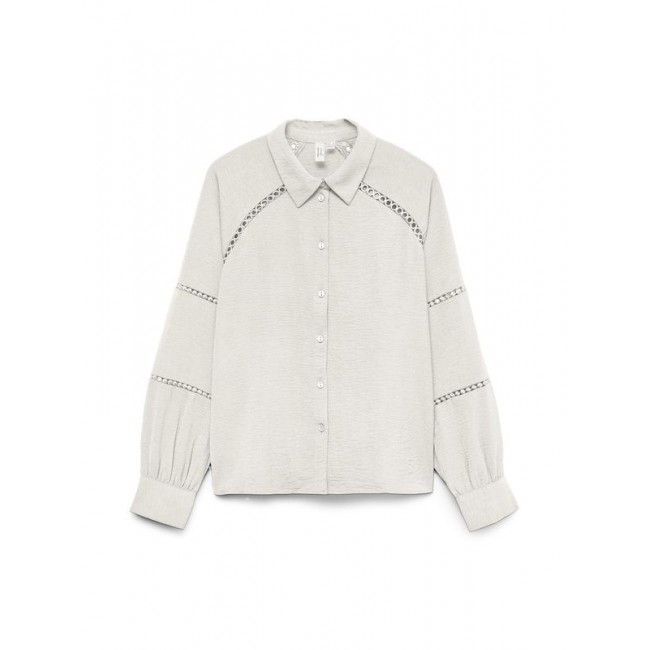 Vero moda VMGUSLA L/S SHIRT WVN BTQ GA 10335902 4900078 snow white
