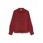 Vero moda VMGUSLA L/S SHIRT WVN BTQ GA 10335902 4900079 syrah