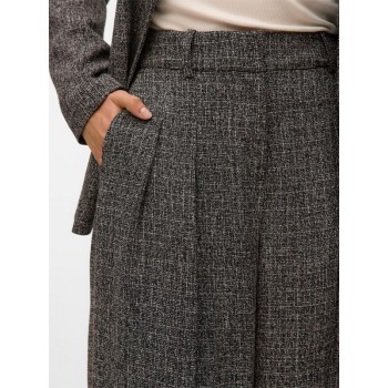 Vero moda VMPERLE MW SUPER WIDE PANT 10336076 4849863 black salt and pepper