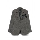 Vero moda VMPERLE LS FITTED BOW BLAZER 10336081 4849880 black salt and pepper