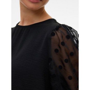 Vero moda VMALVA DETAIL LS TOP WVN 10337474 4867732 black