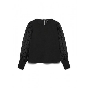 Vero moda VMALVA DETAIL LS TOP WVN 10337474 4867732 black