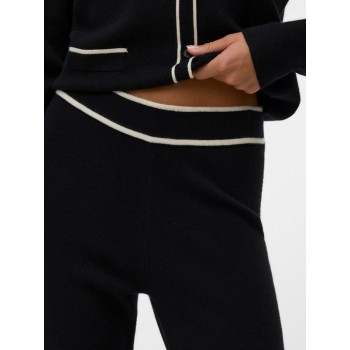 Vero moda VMGOLD NW CONTRAST LOOSE PANT 10337637 4892981-black w birch