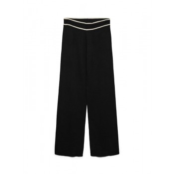 Vero moda VMGOLD NW CONTRAST LOOSE PANT 10337637 4892981-black w birch