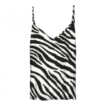 Vero moda VMEASY JOY V-NECK SINGLET WVN GA 10297362 birch zebra
