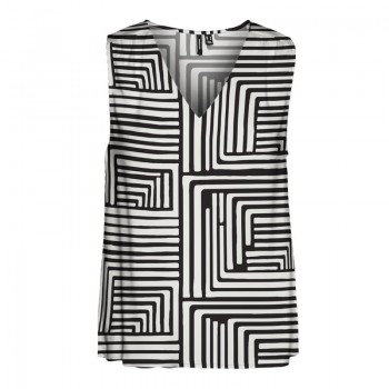 Vero moda VMEASY JOY S/L V-NECK TOP WVN GA 10301759 black pemille
