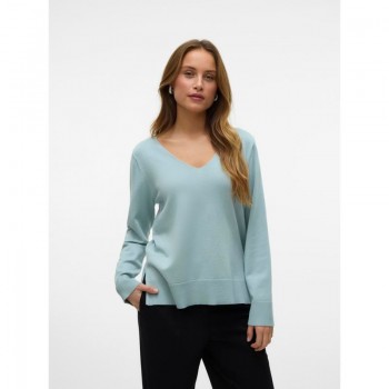 Vero moda VMSILJE LS V-NECK PULLOVER GA NOOS 10320451 gray mist