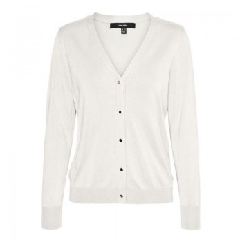 Vero moda VMSILJE LS V-NECK CARDIGAN GA NOOS 10320456 snow white