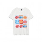 Vero moda VMSORI FRANCIS SS TOP BOX JRS GA 10325320 snow white nine lips