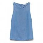 Vero moda VMFLEUR SL TENCEL TOP GA 10326057 medium blue denim