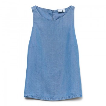 Vero moda VMFLEUR SL TENCEL TOP GA 10326057 medium blue denim