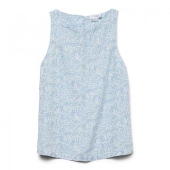 Vero moda VMFLEUR SL TENCEL TOP GA 10326057 light blue denim lina