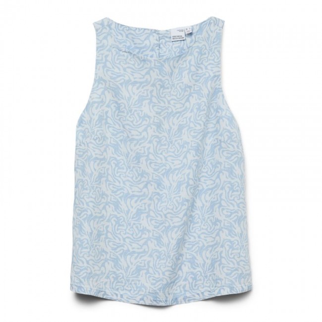 Vero moda VMFLEUR SL TENCEL TOP GA 10326057 light blue denim lina Vero moda VMFLEUR SL TENCEL TOP GA 10326057 light blue denim lina