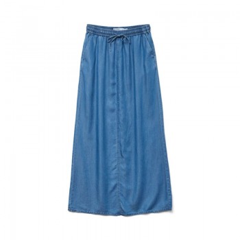 Vero moda VMFLEUR MR LONG SLIT TENCELSKIRT GA 10326078 medium blue denim