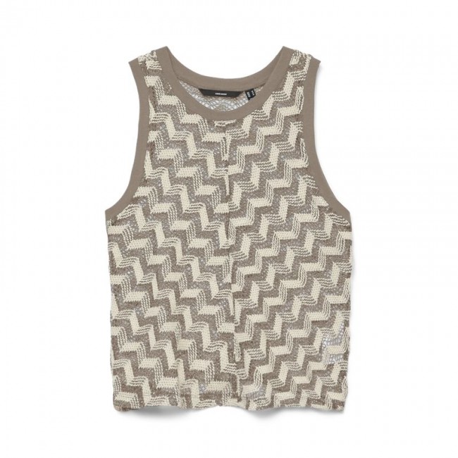 Vero moda VMTIKKA SL CROCHET TOP JRS GA 10327092 silver mink cloud dancer blend Vero moda VMTIKKA SL CROCHET TOP JRS GA 10327092 silver mink cloud dancer blend